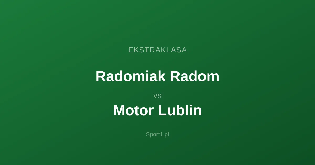 Radomiak Radom - Motor Lublin: Typy bukmacherskie