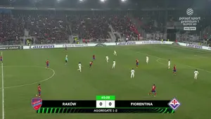 Raków Częstochowa - Fiorentina UEFA Conference League, Knockout Phase - skrót meczu