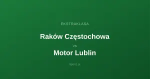 Raków Częstochowa - Motor Lublin: Typy bukmacherskie