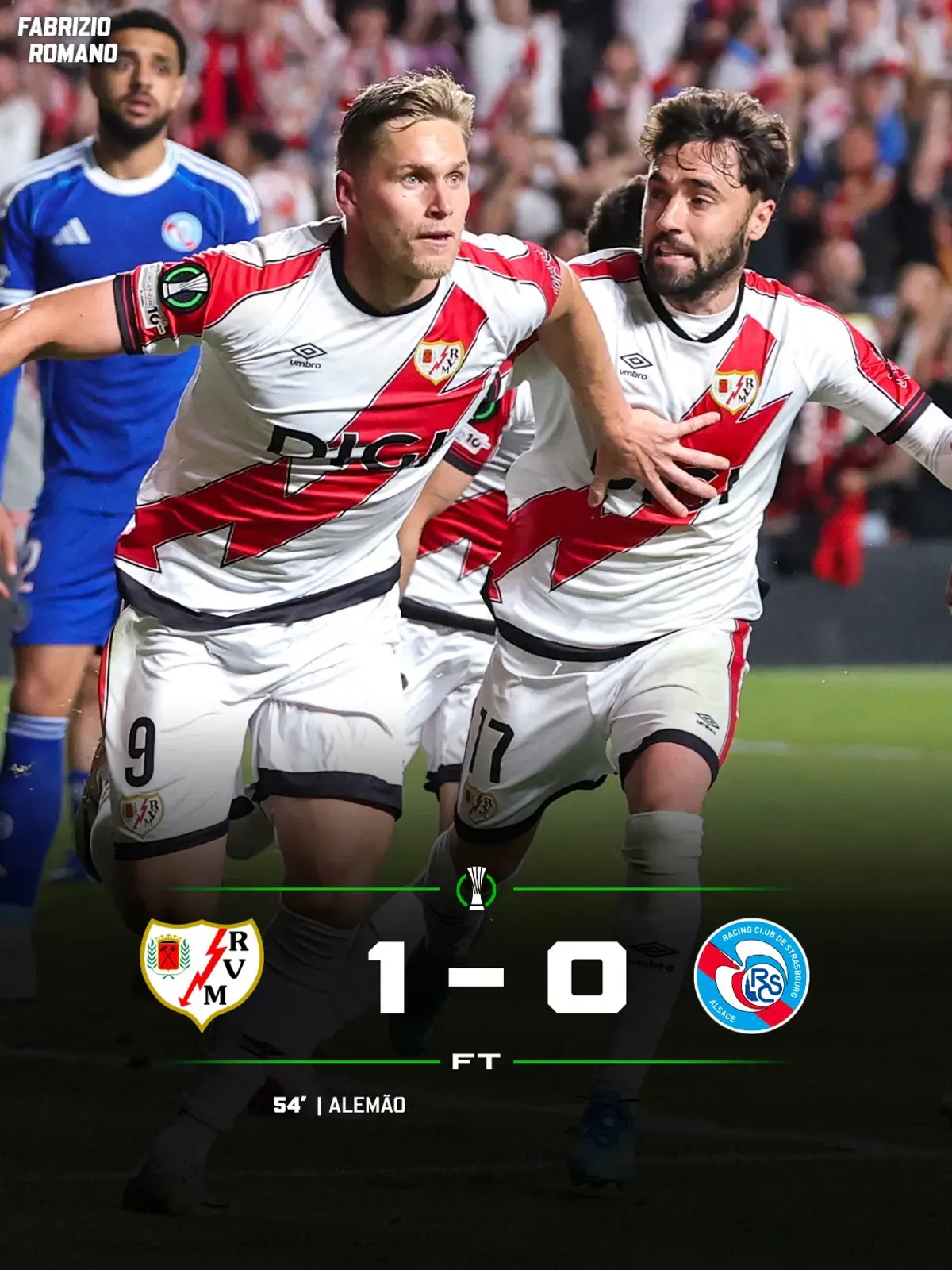 Rayo Vallecano bliżej wielkiego finału. Hiszpanie pokonali Strasbourg w Lidze Konferencji