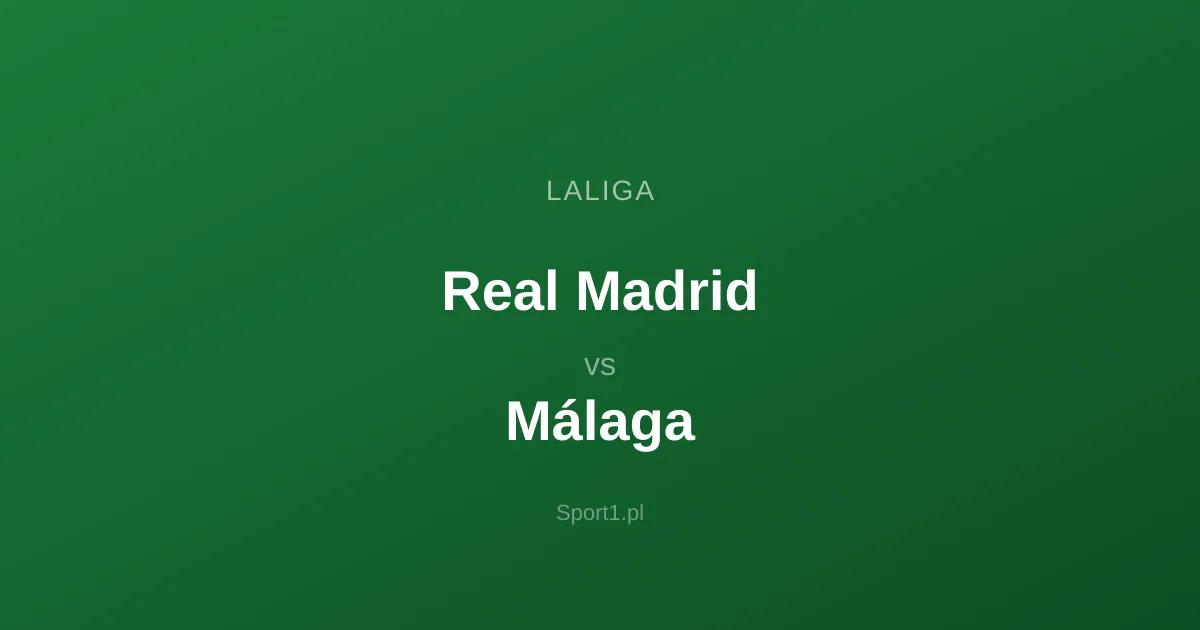Real Madrid - Málaga: Typy bukmacherskie