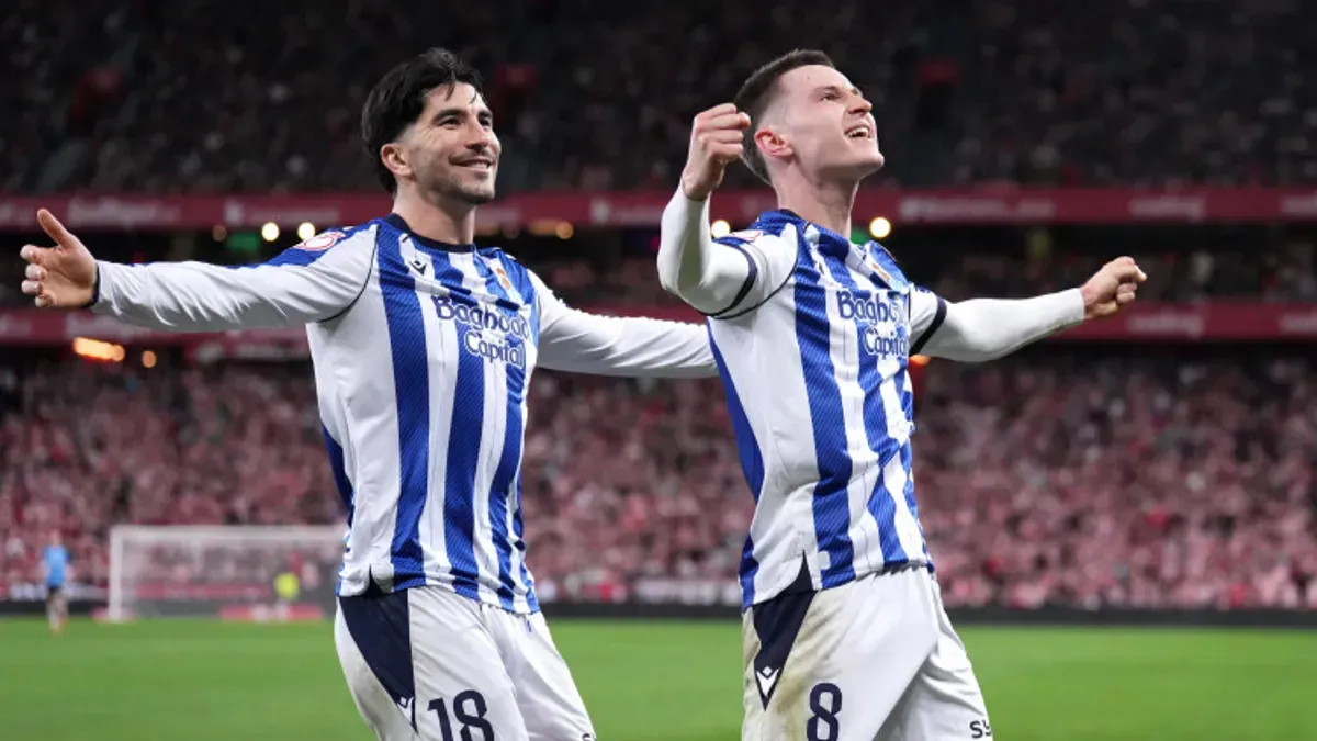 Real Sociedad wygrywa derby Kraju Basków i przybliża się do finału