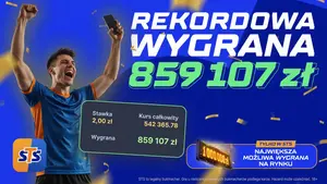 Rekord w STS! Gracz wygrał 859 000 PLN za zaledwie 2 złote!