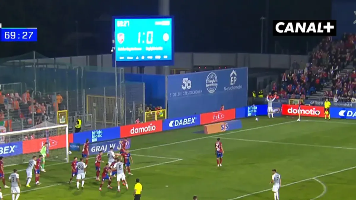 Remis w częstochowie! Kontrowersyjny gol Michała Nalepy! Przypominamy tylko, że w Ekstraklasie na gorąco