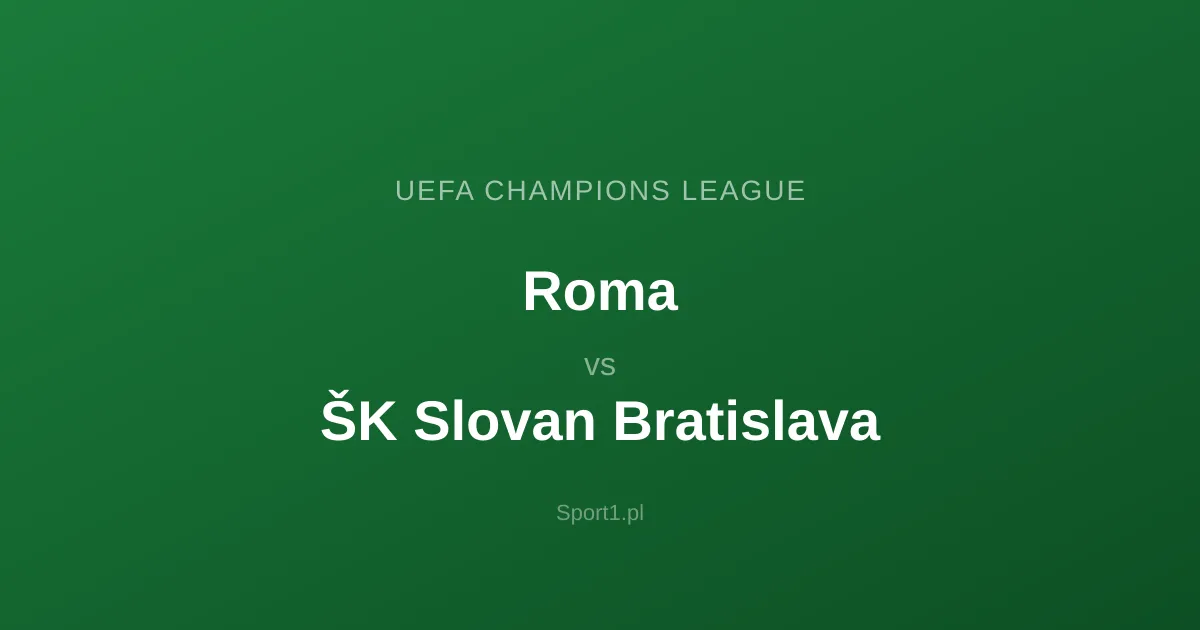 Roma - ŠK Slovan Bratislava: Typy bukmacherskie