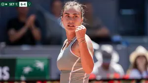 Sabalenka była pod ścianą w Madrycie. Rywalka wróciła po przerwie i o mało nie wyrzuciła liderki