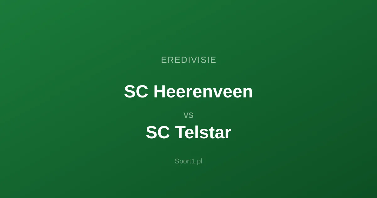 SC Heerenveen - SC Telstar: Typy bukmacherskie