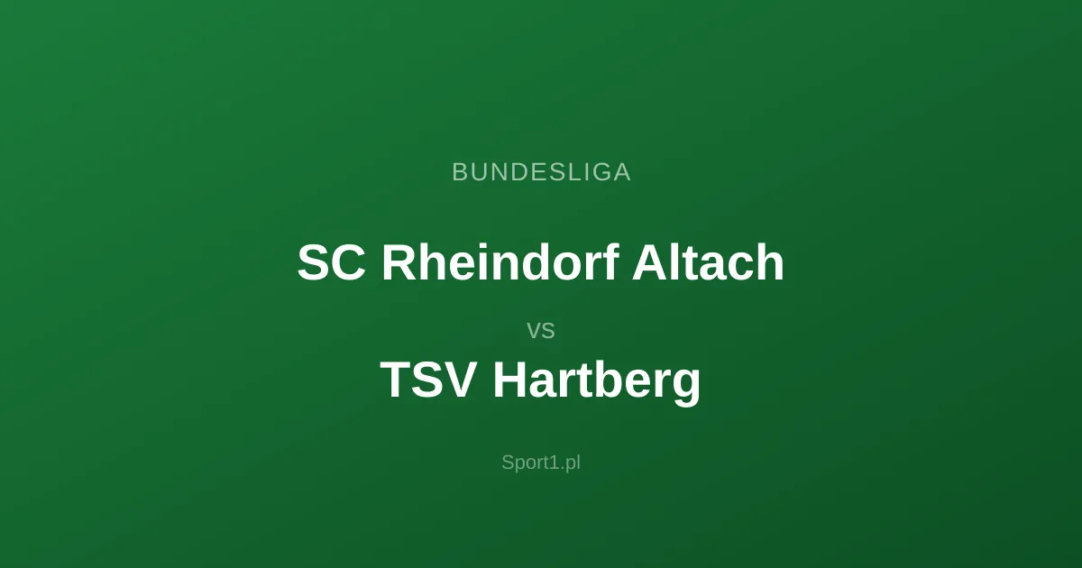 SC Rheindorf Altach - TSV Hartberg: Typy bukmacherskie