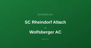 SC Rheindorf Altach - Wolfsberger AC: Typy bukmacherskie