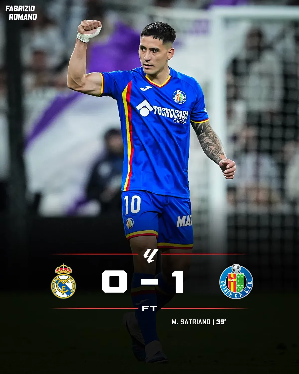 Sensacja na Bernabeu. Getafe pokonuje Real Madryt po kapitalnym golu