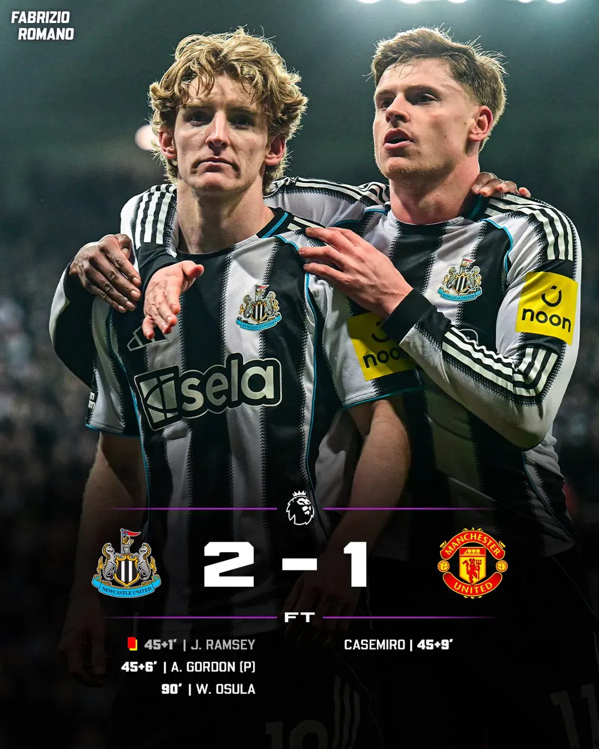 Sensacja w Premier League. Newcastle grało w dziesiątkę i zatrzymało Manchester United