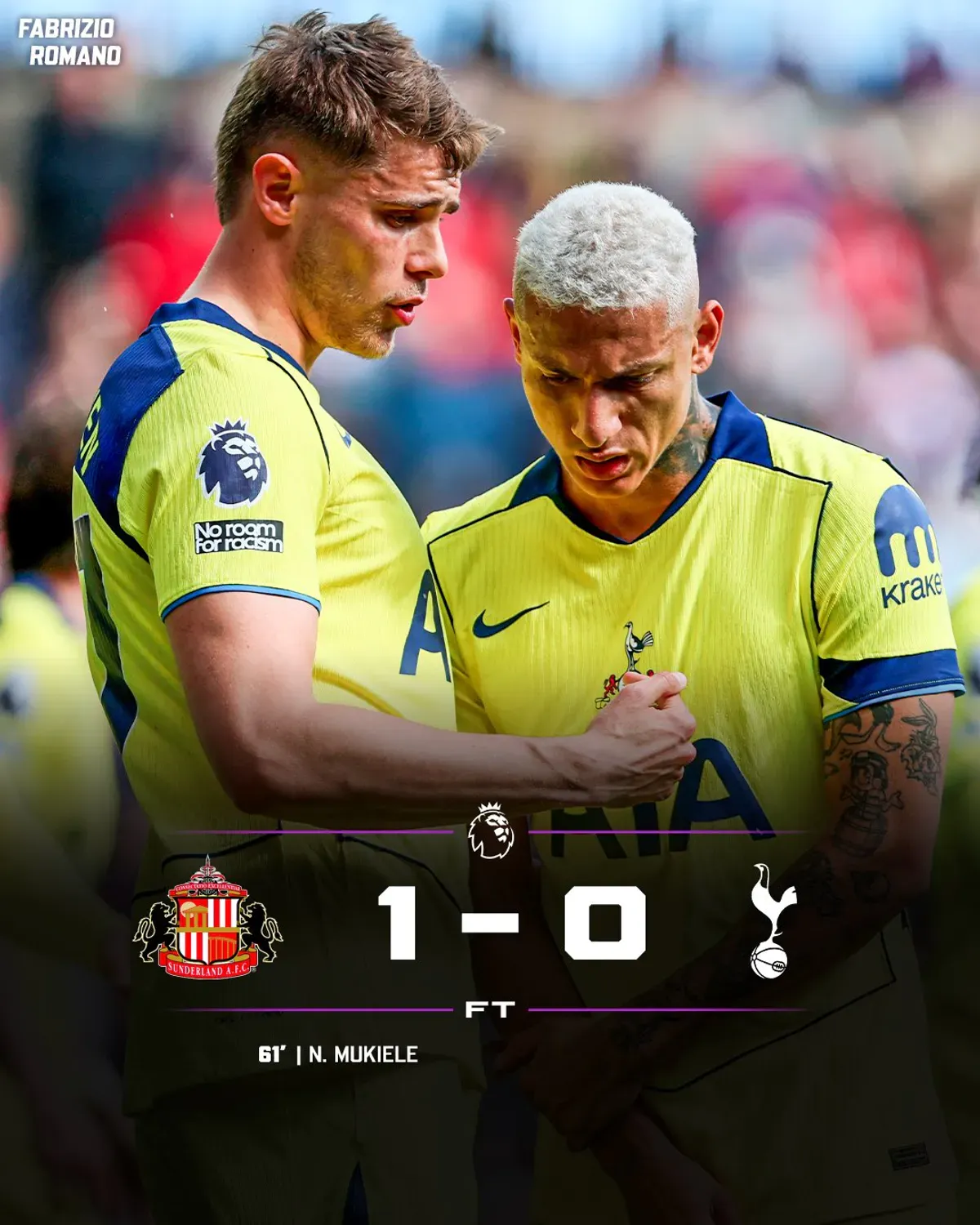 Sensacja w Premier League. Sunderland ogrywa Tottenham i ucieka z dołu tabeli