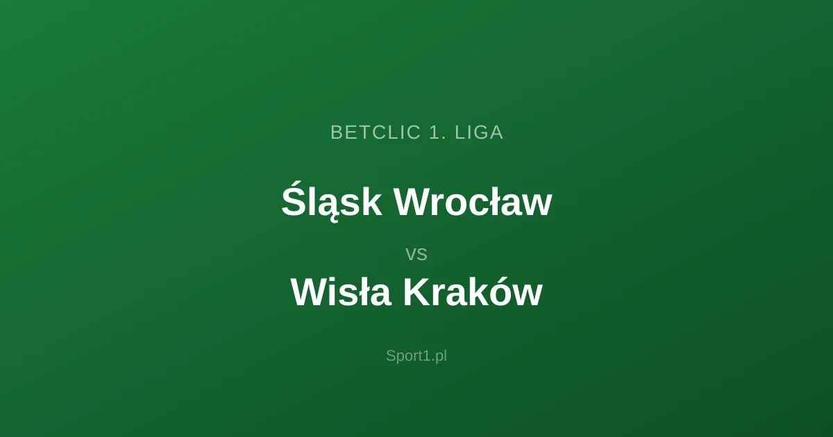 Śląsk Wrocław - Wisła Kraków: Typy bukmacherskie