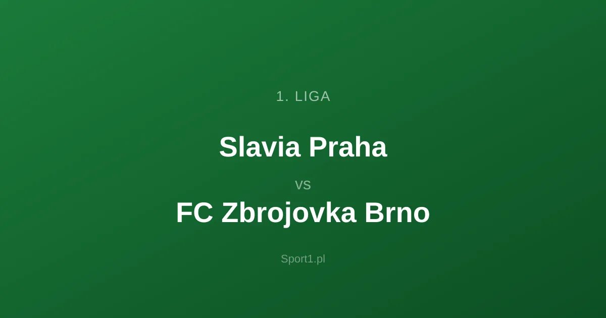 Slavia Praha - FC Zbrojovka Brno: Typy bukmacherskie