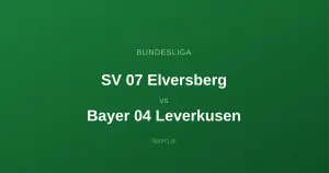 SV 07 Elversberg - Bayer 04 Leverkusen: Typy bukmacherskie
