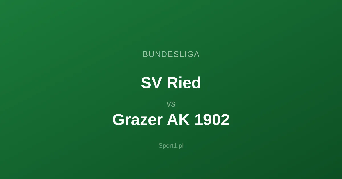 SV Ried - Grazer AK 1902: Typy bukmacherskie