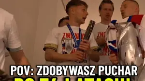 Świętowaniu nie było końca. Piłkarze Górnika Zabrze przerwali konferencję z udziałem trenera Michala Gasparika.