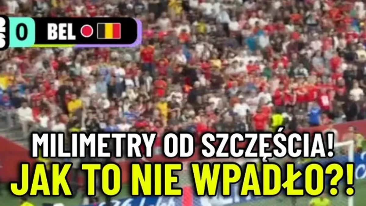Tak blisko. a jednak pudło! Belgów opuściło szczęście w tej akcji. Transmisja meczu