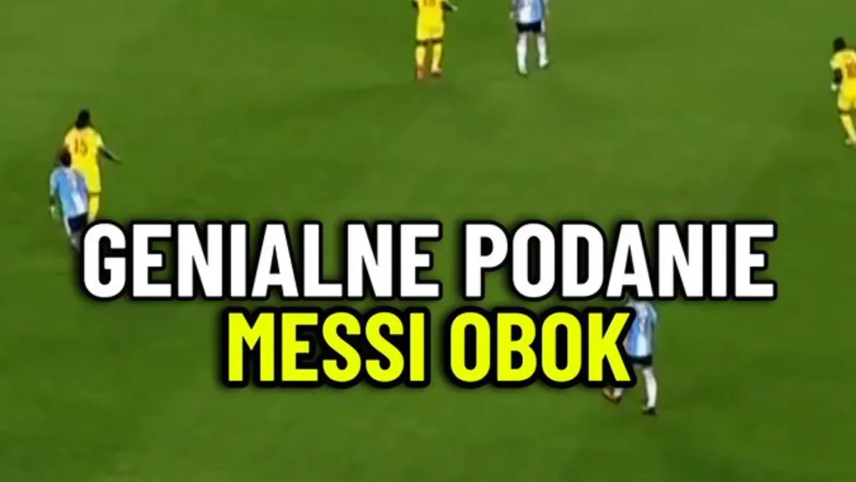 Takie podanie dostał Messi. Oglądaj online