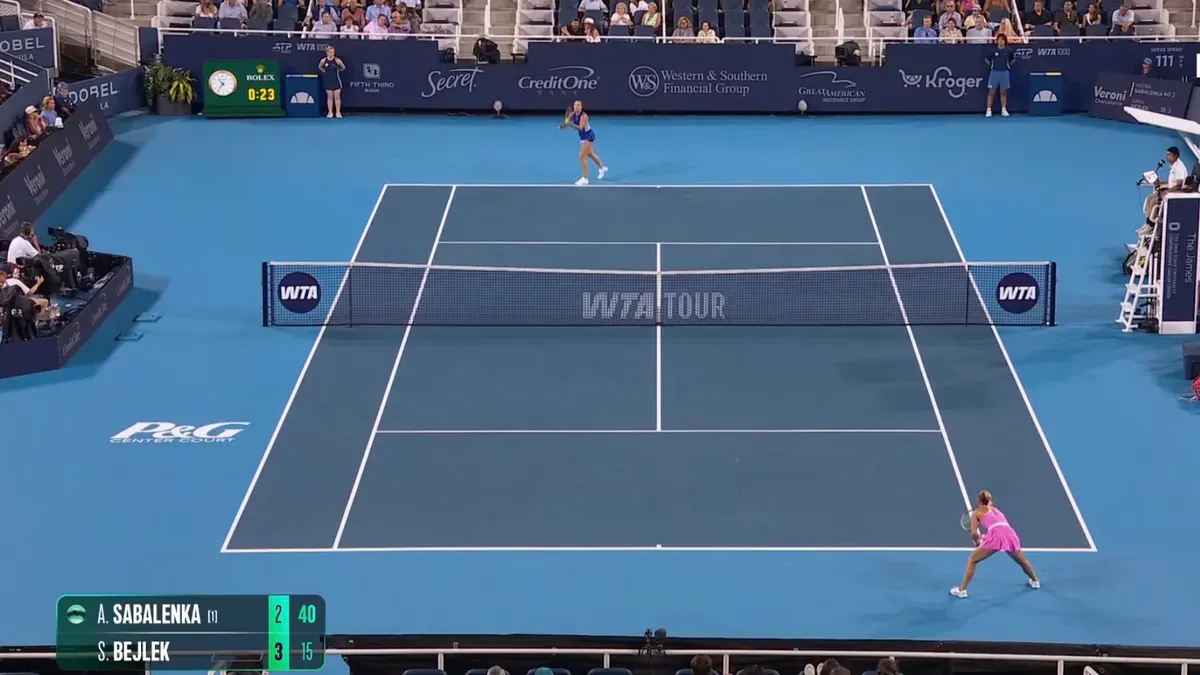 Sabalenka – Bejlek skrót meczu WTA Cincinnati 2026. Sensacja i porażka liderki 20.08.2026