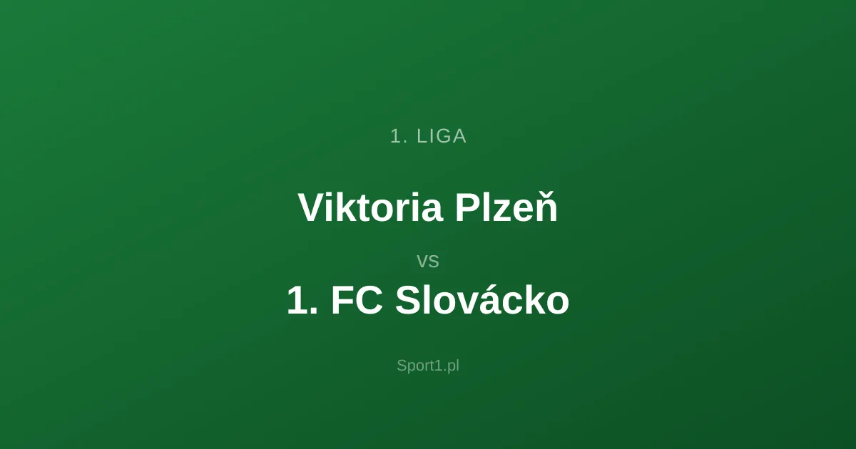 Viktoria Plzeň - 1. FC Slovácko: Typy bukmacherskie