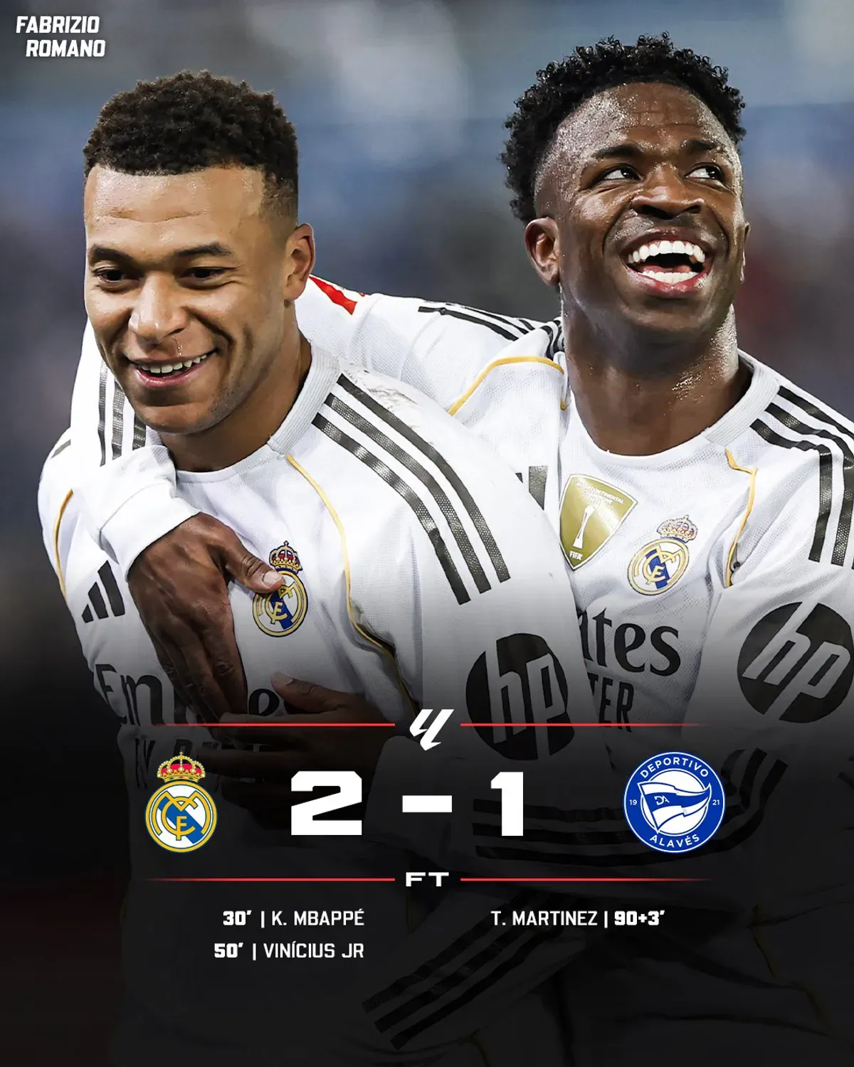 Vinicius Junior i Kylian Mbappe dali zwycięstwo Realowi Madryt