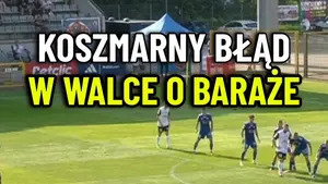 Walczysz o baraże o Ekstraklasę i taki błąd. to może być bardzo kosztowny błąd bramkarza Miedzi Legnica. Oglądaj online 