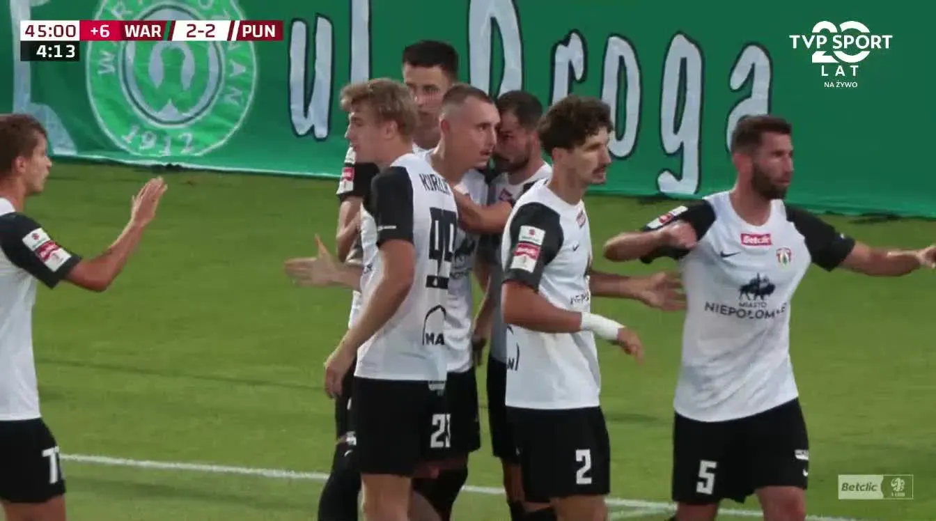 Warta Poznań 2-2 Puszcza Niepołomice