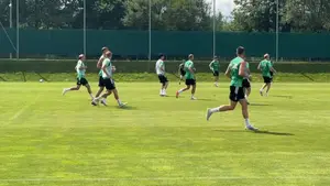 Wczoraj @LegiaWarszawa ogłosiła wypożyczenie Jana Kuchty, dziś już strzela.co prawda na razie w treningu, ale dajmy czas