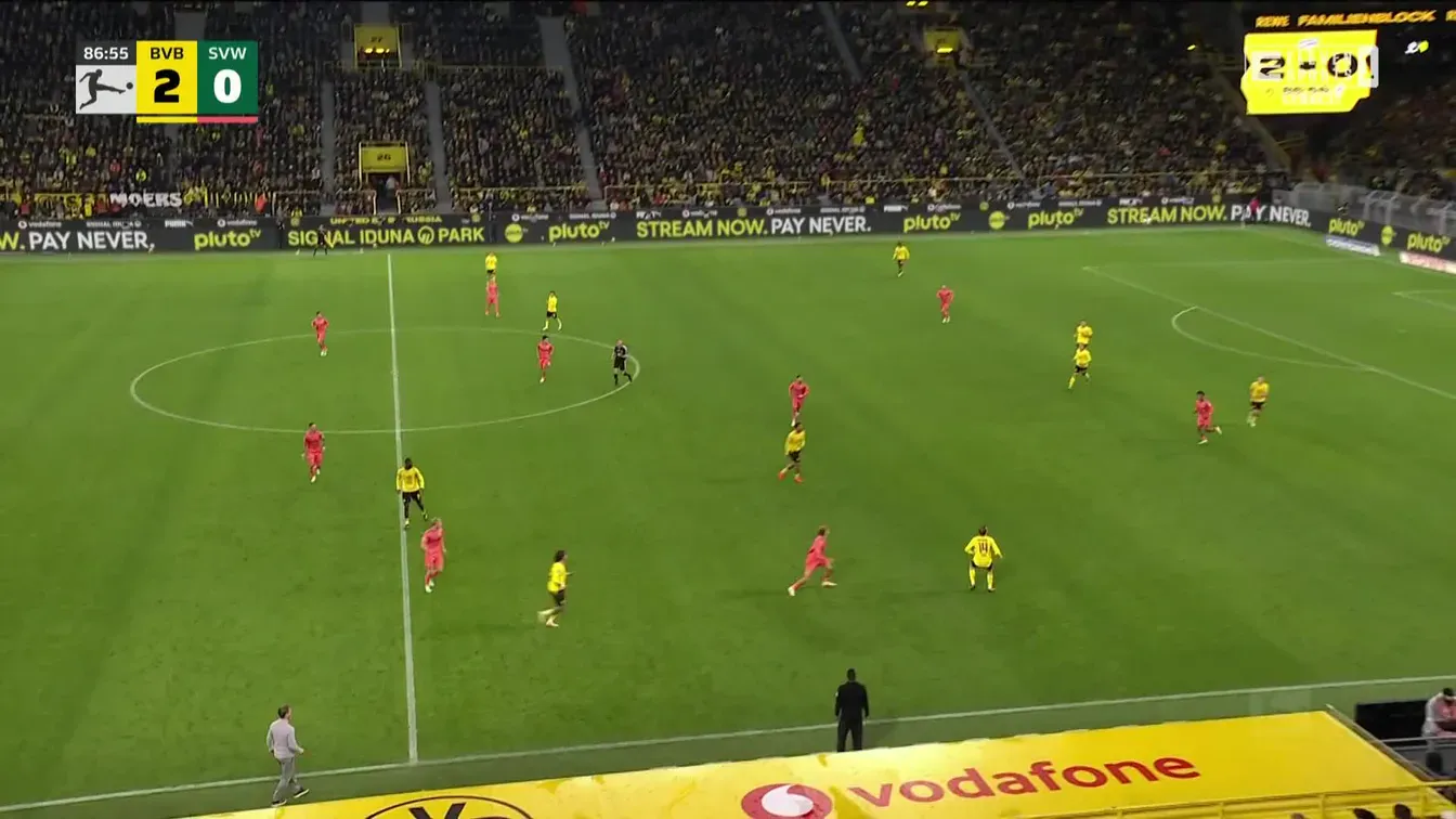 Werder rezurekcja! Dwa gole w końcówce i Borussia Dortmund wypuszcza zwycięstwo z rąk! Werder Brema wywozi z
