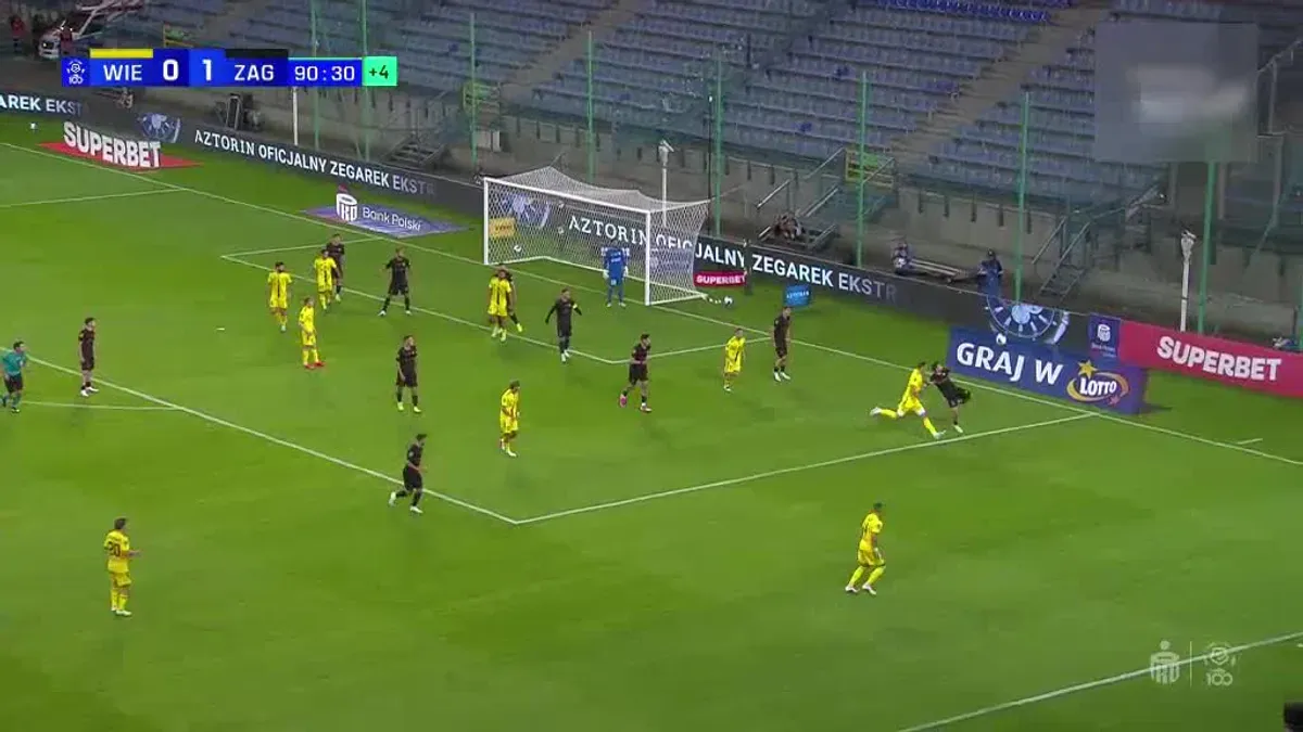 Wieczysta Kraków 1-1 Zaglębie Lubin Duje Dujmovic