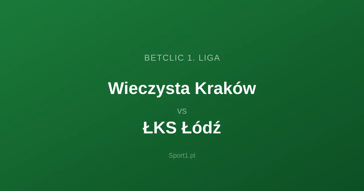 Wieczysta Kraków - ŁKS Łódź: Typy bukmacherskie