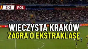 Wieczysta melduje się w finale baraży o Ekstraklasę. Zespół Kazimierza Moskala pokonał Polonię Warszawa 3:2, choć przez 