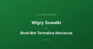 Wigry Suwałki - Bruk-Bet Termalica Nieciecza: Typy bukmacherskie