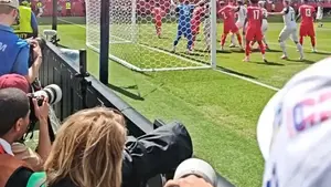 Wracamy jeszcze na moment do spotkania Kanady z Bośniakami. Tak kibice gości cieszyli się z bramki swojego zespołu