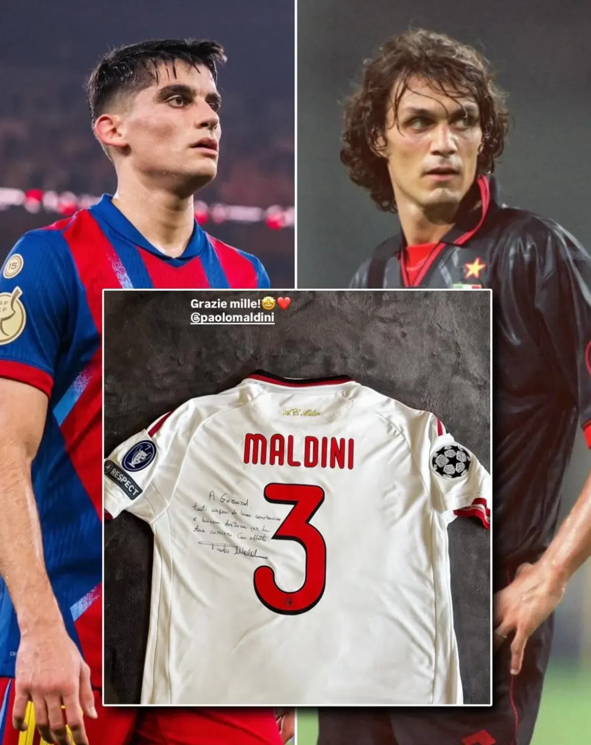 Wyjątkowy prezent dla gracza Barcelony. Paolo Maldini docenił następcę