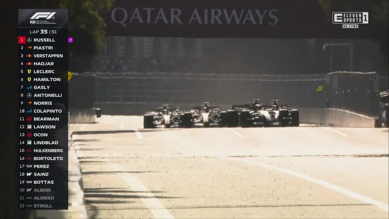 Wznowienie po pierwszym Safety Carze i kluczowe wydarzenia! Verstappen od razu w pierwszym zakręcie wyprzedza
