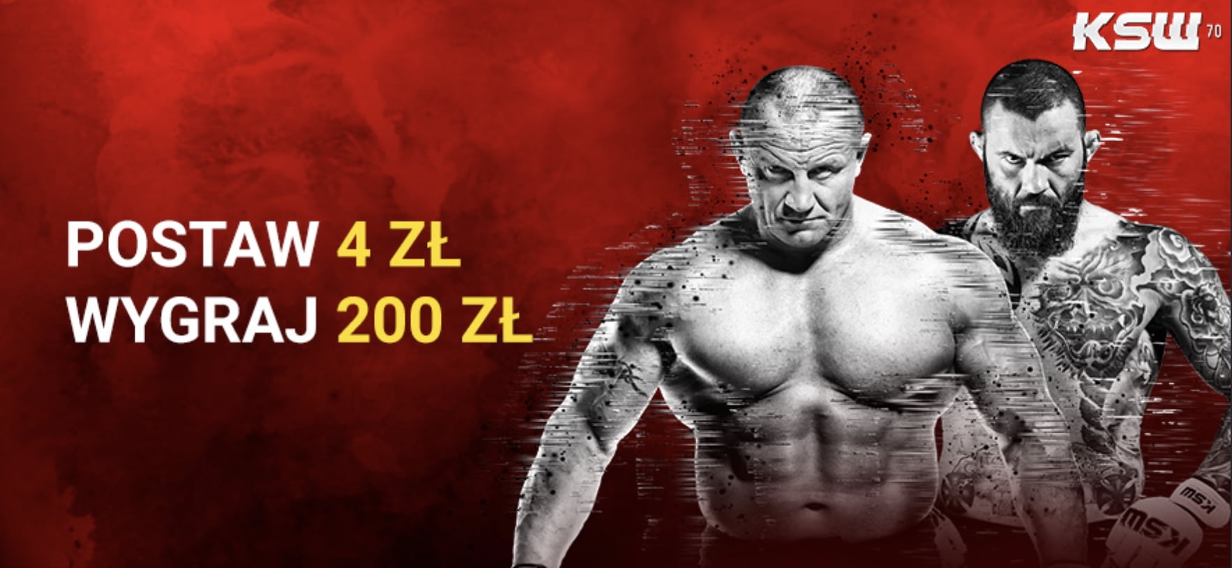 200 zł od Fortuny za wygraną Pudzianowskiego lub Materli!
