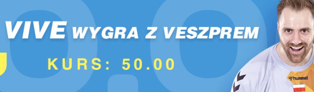 Wygrana Vive z Veszprem - kurs 50.0 na www.BetCris.pl