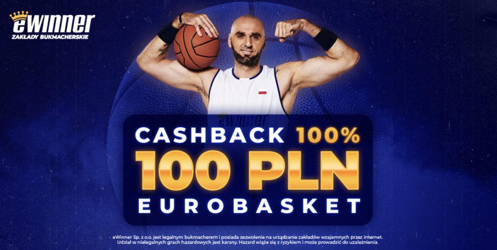 Eurobasket 2022 cashback i typy bez podatku w eWinner!