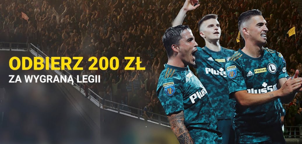 Fortuna płaci 200 PLN za wygraną Legii z Lechem!
