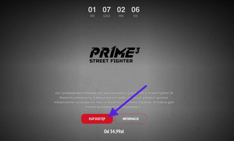 Jak wykupić PPV na Prime Show MMA 3? - krok 2