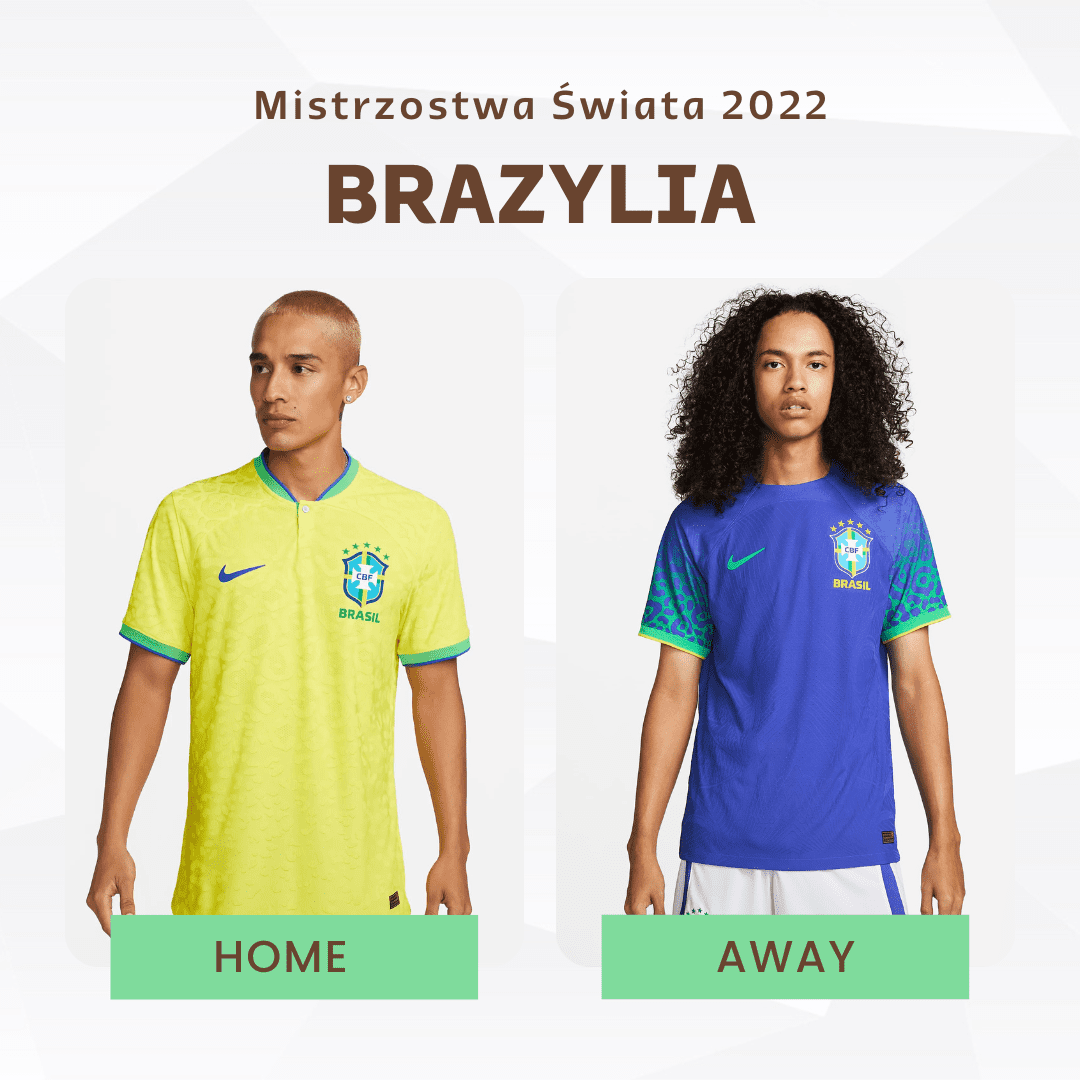Brazylia: Koszulki na MŚ 2022