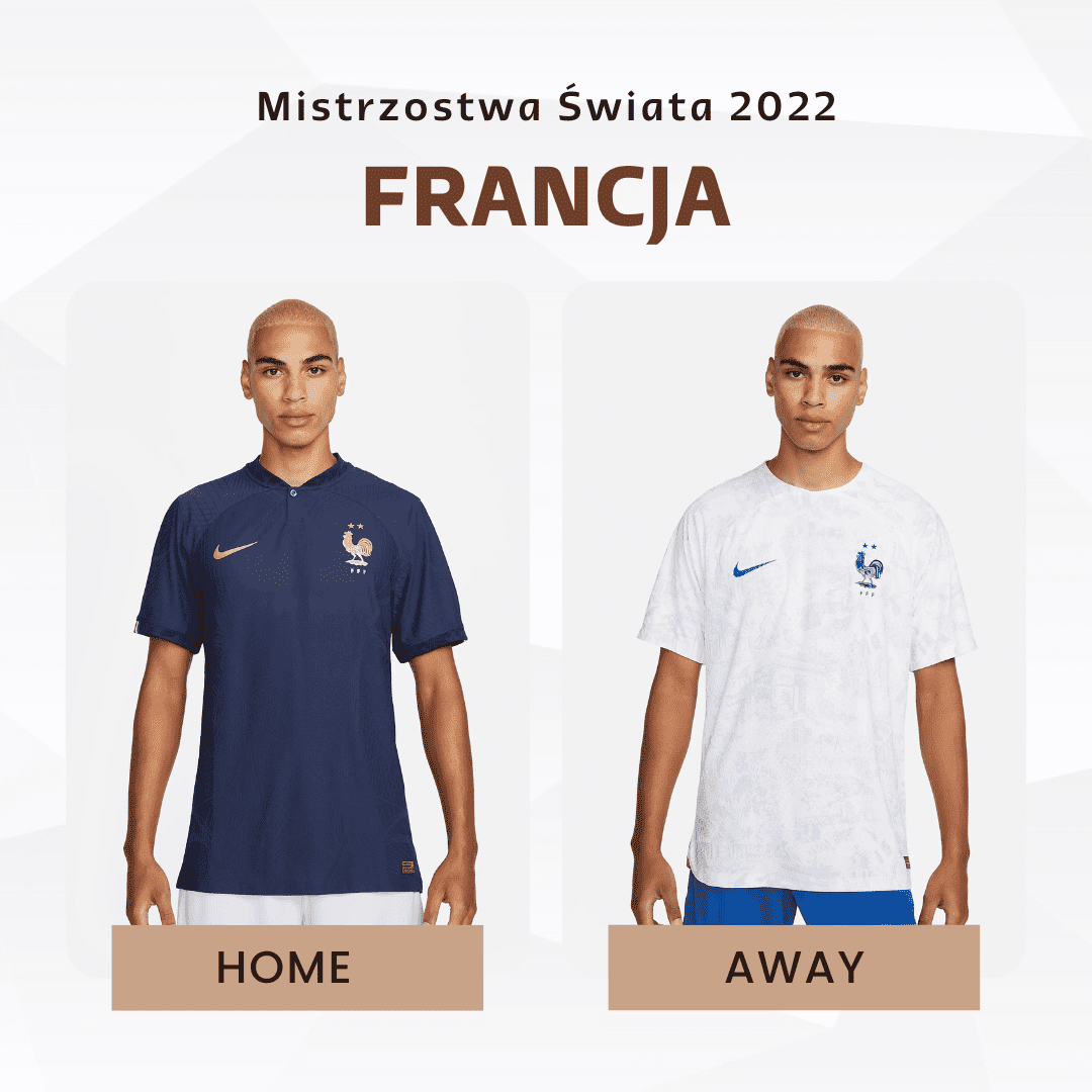 Francja: Koszulki na MŚ 2022