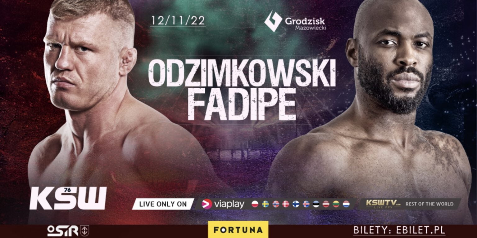 Odzimkowski z Henrym Fadipe na KSW 76