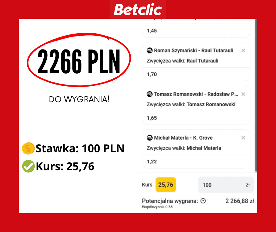 KSW 78 kupon z typami w Betclic
