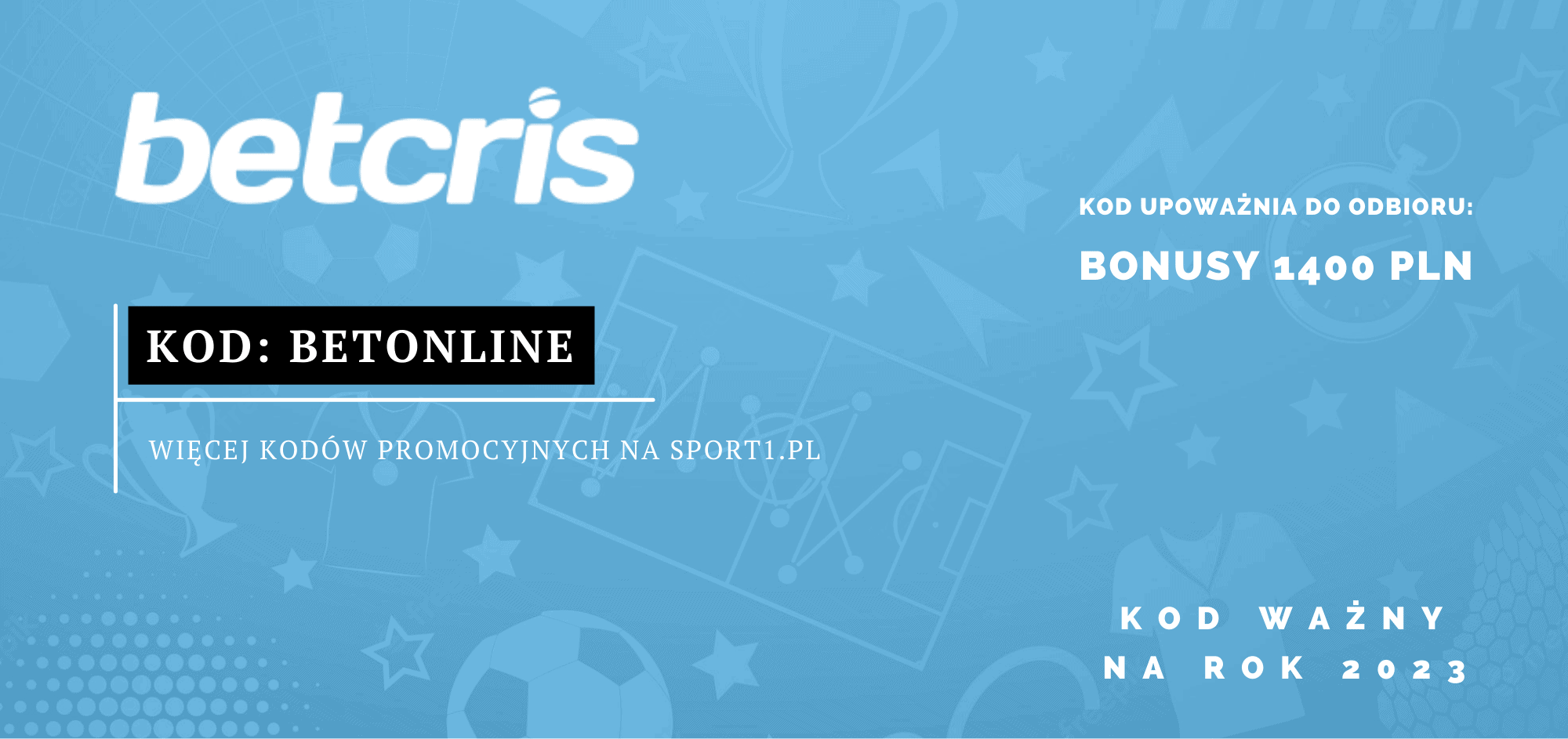 Betcris kod promocyjny 2026: BETONLINE. Bonus bez ryzyka!