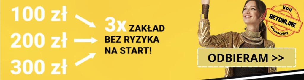 Fortuna zakłady bez ryzyka z kodem "BETONLINE"