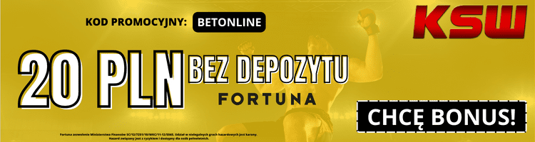 Fortuna kod promocyjny na gale KSW