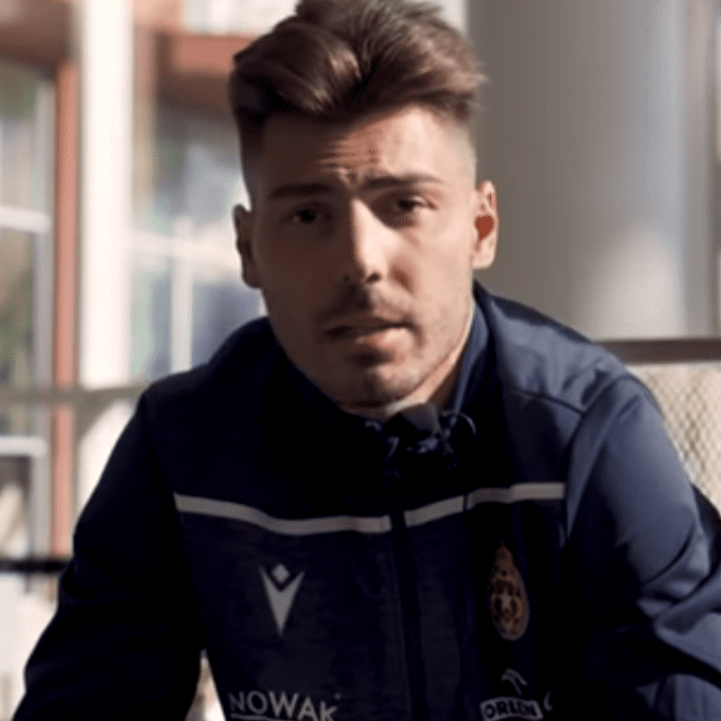 Luis Fernandez jest najskuteczniejszym zawodnikiem Wisły Kraków w rozgrywkach Fortuny 1 Ligi. Foto: Wisła Kraków/YouTube (screen)